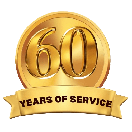 60 Years of Service badge